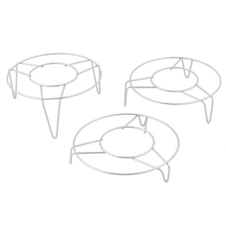 Half Round Rack Stainless Steel - Kitchen Stainless Steel Round Shape 3 Legs Design Steamer Steam Rack 3 in 1