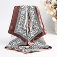 thumbnail image 5 of AWAYTR 35” Large Square Satin Head Scarf - 3Pcs Women Satin Hair Scarves Silk Bandana Scarf Headscarf, 5 of 10