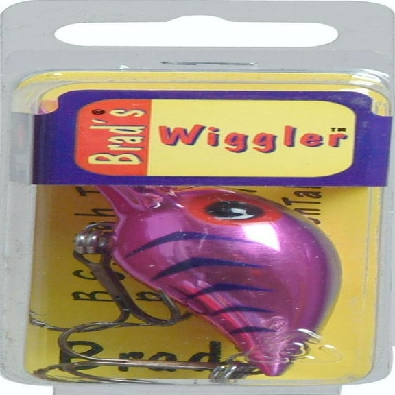 Brad's Wigglers Crank Bait, Metallic Cerise/Black Herringbone
