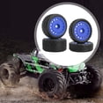 thumbnail image 6 of 4 Pcs RC Wheel Rims Tire Wheel 7mm Hex Nylon Lightweight Assembly for 1/24 Scale Crawler Trucks, 6 of 8