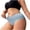 Blue, variant on Underwear For Women Plus Size Seamless Underwear Mid-Rise Cotton Lined Panties