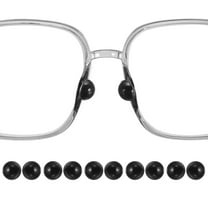 Uxcell 5 Pairs Eyeglass Nose Pads 4.7mm Glass Nose Grips Round Shape Black