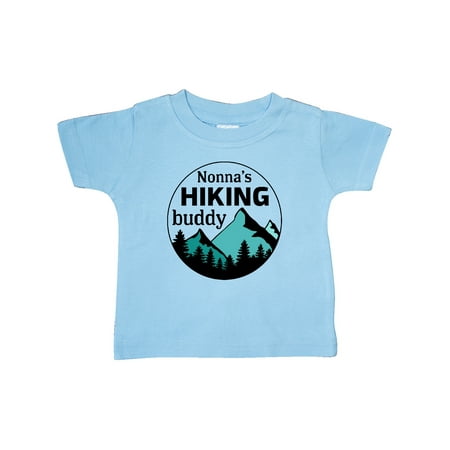 

Inktastic Nonna s Hiking Buddy with Mountains and Trees Gift Baby Boy or Baby Girl T-Shirt