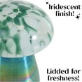 thumbnail image 4 of Urban Shop 6.7" x 5.9" Iridescent Green Mushroom Candle, 4 of 10