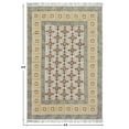 thumbnail image 3 of Casavani Handblock Printed Cotton Kilim Rug 2x10 Runner Rug Yellow Beige Bedroom Runner Kitchen Runner Hallway Stair Runner, 3 of 6