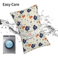 thumbnail image 6 of Pofeuu Flower Leaves Print Polyester Microfiber Plush Pillowcases, Super Soft and Cozy Pillow Case Covers with Envelop Closure（Pillow core not included）-16"x24", 6 of 6