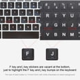 thumbnail image 4 of EeaseCA 10Pcs Universal Foreign Language Keyboard Stickers Keyboard Protector PC Layout, 4 of 8