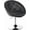 Black, variant on Favory Vanity Chair, Contemporary Height Adjustable Makeup Chair with Chrome Frame, Tufted Round-Back, Modern Swivel Accent Chair for Lounge, Pub, Bar, Black