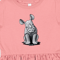 thumbnail image 4 of Inktastic Curious Rhinos Girls Toddler Dress, 4 of 5