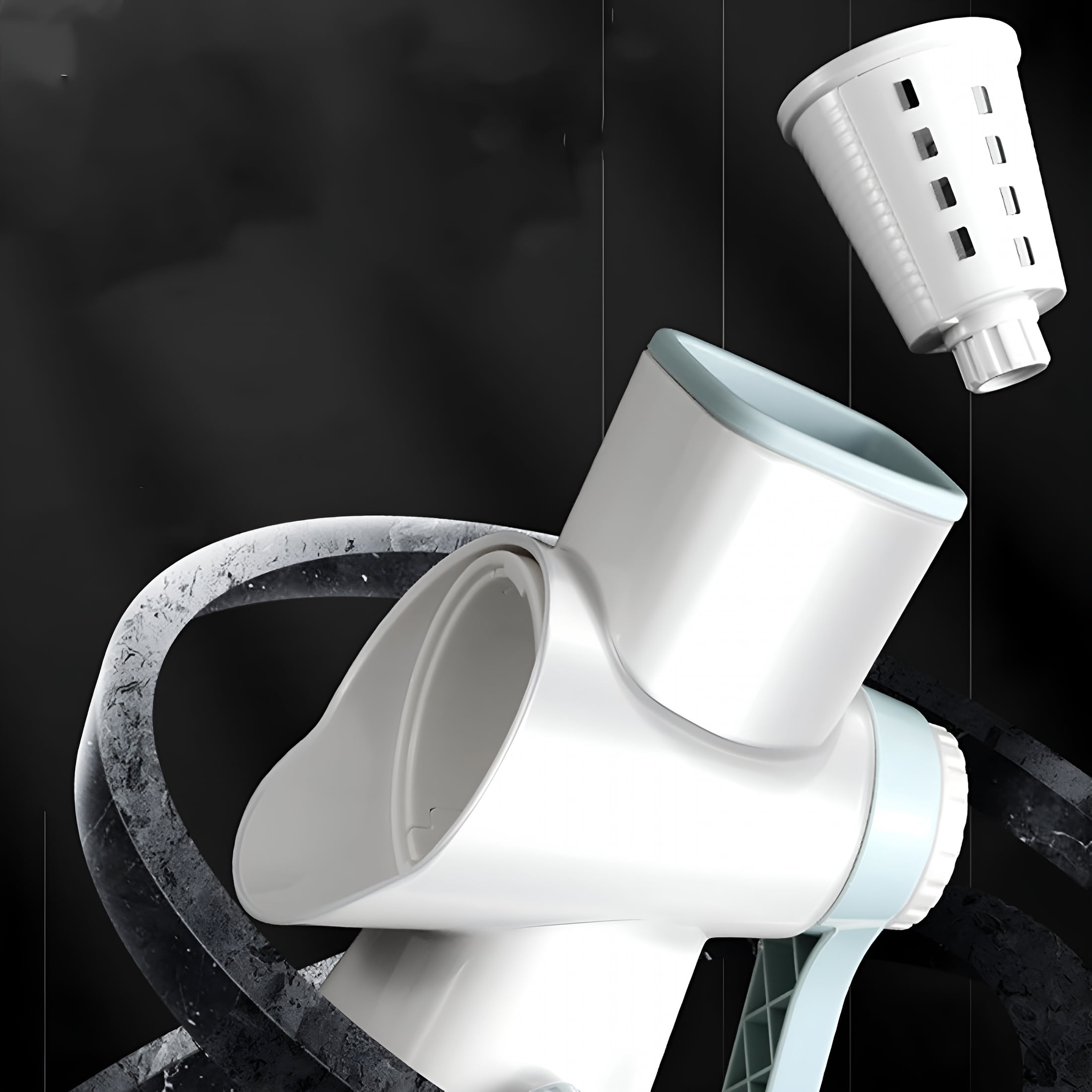CURYMAY Small Household Ice Shaver & Blender,Multi-Function Machine for Making Snow Ice,Smoothies,Crushed Ice