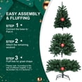 thumbnail image 6 of Flower Dance®8ft Christmas Tree with Memory Wire, 1430 Tips Hinged Artificial PVC Tree, Easy Setup Green Xmas Tree for Indoor Holiday Decoration, 6 of 9