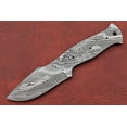 thumbnail image 4 of 8" clip point Damascus steel blank blade pocket knife with 3.5" cutting, 4 of 6