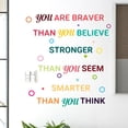 thumbnail image 3 of Wosthever Pegatinas de pared Disposición de la escena del hogar Calcomanías autoadhesivas con frases en inglés Decoración del hogar Tipo 1, tapferer 20 x 34 cm x 3 Wosthever HA060130-01, 3 of 6