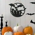 thumbnail image 1 of Wall Signs Decorative Welcome Print Multi-type Skull Bat Wall Halloween Hanging Signs for Party, 1 of 10