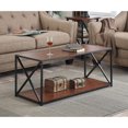 thumbnail image 1 of Convenience Concepts Tucson Coffee Table in Black Metal and Cherry Wood Finish, 1 of 2