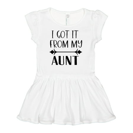 

Inktastic I Got It From My Aunt Girls Baby Dress