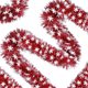 thumbnail image 2 of Barra de flores de lana roja de 1000 cm con cinta de Navidad | Decoración para fiestas navideñas | Lazos de envoltorio de regalo | Árbol de Navidad, Corona, Guirnalda y Decoración para Eventos |, 2 of 6