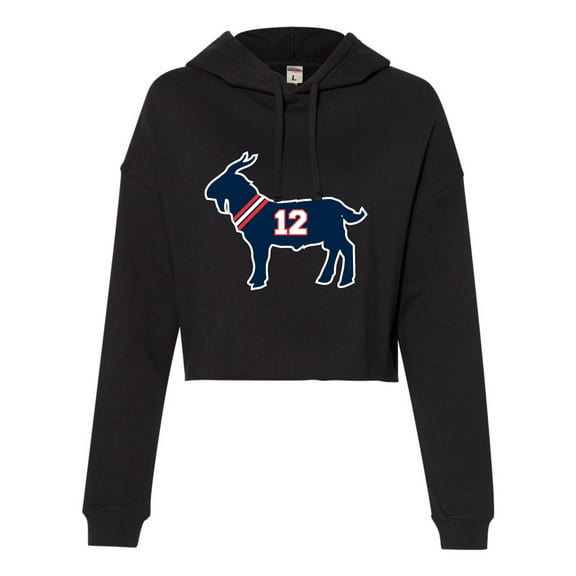 Womens Brady GOAT Cropped Hooded Sweatshirt