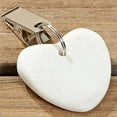 thumbnail image 3 of Natural Stone Hearts Table Cloth Weights on Clip Hangers-Clamps, White, Set of 4, 3 of 7