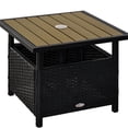 thumbnail image 4 of Black & Tan Wicker - Sturdy Construction - Outdoor Gathering Spaces / Holds Up Well in Use, 4 of 6