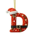 thumbnail image 5 of Christmas Tree Decorations Christmas Tree Decoration 2D Acrylic Decoration Letter Pendant with 26 Letters Christmas Hanging Decoration Diy Crafts Christmas Home Decoration Christmas Tree Ornaments, 5 of 5