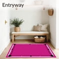 thumbnail image 3 of ODIKA 6'x9' Machine Washable Non-Slip Area Rug, Billiards Enthusiast Play Surface High Traffic Rug with Pad, Pink, 579625, 3 of 8
