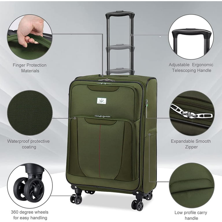 Luggage Sets 3 Piece Soft side Expandable Lightweight Durable