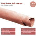 thumbnail image 2 of ELW Chap Splits Suede 4-5 oz 1.6-2mm Pink, Pre-Cut Piece 8-10 SQ FT - Split Leather AB Grade Cowhide - Perfect for Auto, Garments, Chaps, Bags, Vest, Aprons, Saddles, Moccasins, 2 of 7