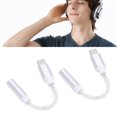 thumbnail image 1 of Type C To AUX Sound Adapter, USB C To 3.5mm Headphone Adapter Noise Reduction  for Laptops, 1 of 7