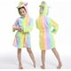 thumbnail image 2 of Albornoz con capucha de unicornio de Navidad para niños y niñas, bata de baño con estrella de arcoíris, pijamas de animales, camisón, ropa de dormir para niños, 2 of 2