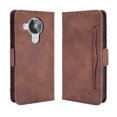 thumbnail image 1 of Case for Nokia 7.3 Cover Adjustable Detachable Card Holder Magnetic closure Leather Wallet Case - Brown, 1 of 5