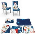 thumbnail image 1 of Christmas Tablecloth Chair Covers Set for Home Kitchen Dining Room Festive Decoration, Protects Table From Dust and Scratches, 1 of 8