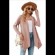 thumbnail image 3 of Cárdigan para Mujer, Elegante, Informal, de Larga, Abierto, Color Rosa, Talla L, 3 of 6