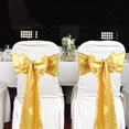 thumbnail image 4 of Chair Ribbon Bow Strap Wedding Banquet Party Event Decoration Chair Bow Tie Chair Bow/ Chair cover back flower bow ribbon chair back flower 17cmX275cm E, 4 of 4