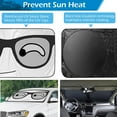 thumbnail image 3 of Sunshade for Car Windshield,Foldable Car Windshield Sun Shade,Front Window Sun Visor Protector Blocks UV Rays and Heat 59"X 33", 3 of 10