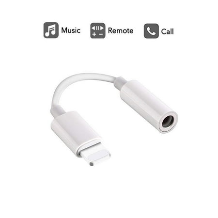 x iphone for adapter headphones iPhone Jack Lighting Compatible Headphone Adapter, to Headphones/Earbuds Dongle Adapter, 3.5mm