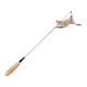 thumbnail image 1 of Palo para gato divertido, mango de madera de grado de competición, divertido juguete interactivo de placer personal con cabeza de campana de pluma reemplazable, 1 of 6