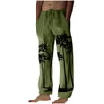 thumbnail image 2 of Pantalones largos para hombre, moda, estampados, casuales, cintura elástica con bolsillo, pantalones deportivos, pantalones de poliéster para hombre., 2 of 4