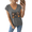 Grey, variant on Women's I Put the BOO in Boujee Graphic Tee V Neck Tank Top Playful Halloween Party Sleeveless Shirt Grey,5XL
