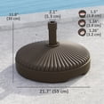 thumbnail image 3 of Outsunny Base Ronde pour Parasol de Patio, Support de Parasol, Rempli de Sable/eau, Brun, 3 of 10
