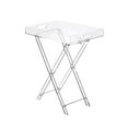 thumbnail image 3 of Lipstore Table Pliante en Acrylique Plateau de Souper Meuble Table à Manger Robuste Table de Camping Transparent, 3 of 8