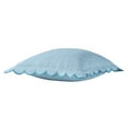thumbnail image 4 of Home Decor Collection 19" x 19" Blue Scallop Flange Cotton-Rich Decorate Pillow, 4 of 5