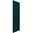 thumbnail image 2 of Ekena Millwork 12"W x 46"H True Fit PVC Two Panel Chevron Modern Style Fixed Mount Shutters, Thermal Green (Per Pair - Hardware Not Included), 2 of 9