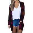 thumbnail image 2 of Cardigan pour Femmes Cardigans d'Halloween pour Femmes Couvre-Maillot Léger Décontracté Blouses à Imprimé Web Ouvert avec Poches Cardigan Léger en Liquidation, 2 of 5
