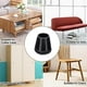 thumbnail image 3 of Casquillos negros sólidos, cubiertas para pies de muebles, fieltro termoplástico de elastómero de silicona antideslizante, puntas para patas de muebles con reducción de ruido para pisos de madera (16, 3 of 8