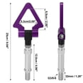 thumbnail image 3 of Unique Bargains Black Aluminum Alloy Triangle Shape Front Rear Bumper Tow Hook Screw for Volkswagen Golf GTI, 3 of 6