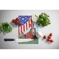 thumbnail image 2 of Carolines Treasures PPP3014LCB Basset HoundGlass Cutting Board Large, 12H x 16W, multicolor, 2 of 2