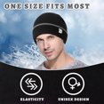 thumbnail image 5 of ZOWYA Knit Rib Cuff Beanie for Men and Women – Knit Hat Skull Ski Cap with Solid Color/Stripe, 5 of 5