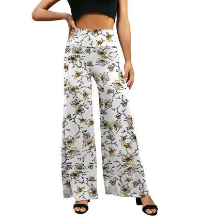 

Doublju Women s Basic Comfy High Waist Wide Loose Leg Yoga Pajama Pants