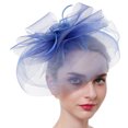 thumbnail image 1 of Coofit Fascinator Hat Elegant Vintage Handmade Big Flower Tea Party Hat Fascinator Clip, 1 of 7